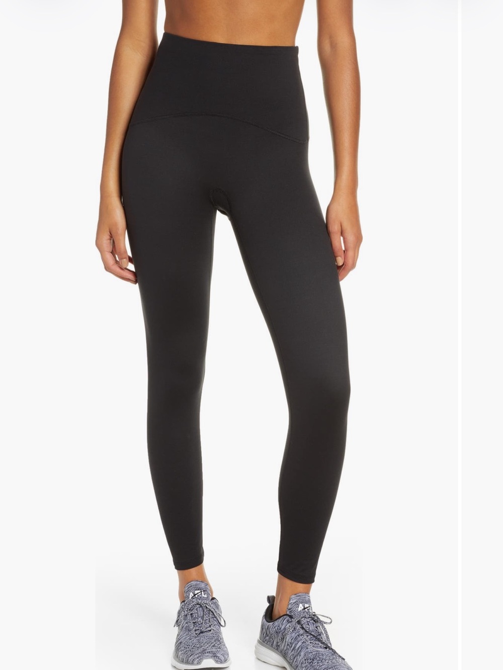 SPANX Shape Booty Boost 7/8th High-Waist Black Sculpting Leggings $98